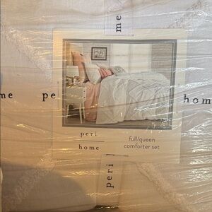 Peri home full/queen White Comforter Set